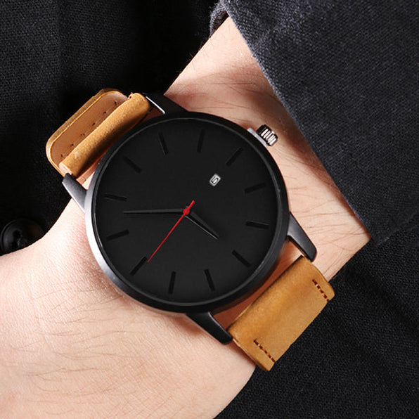 Leather Quartz Watch